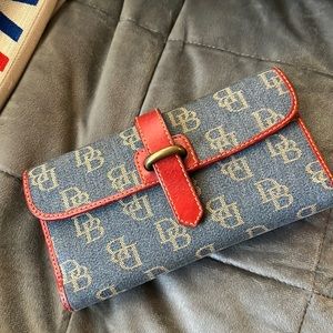 Dooney and Burke denim wallet.